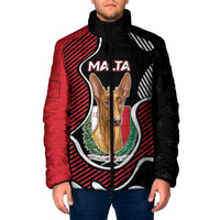 Personalized Malta Padded Jacket Pharaoh Hound In Coat Of Arms - Wonder Print Shop