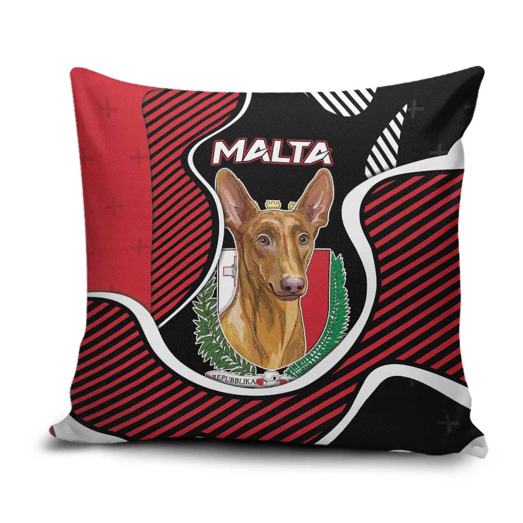 Malta Pillow Cover Pharaoh Hound In Coat Of Arms - Wonder Print Shop