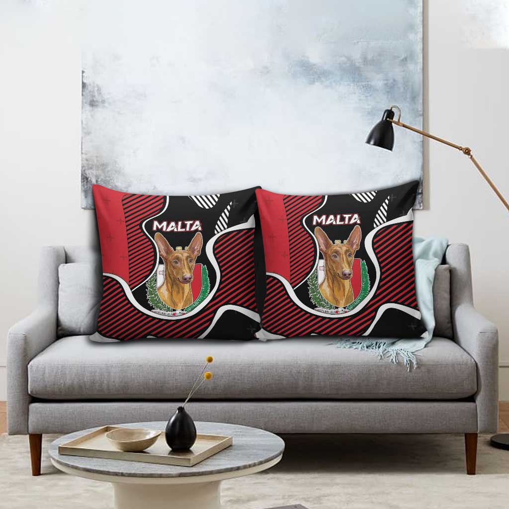 Malta Pillow Cover Pharaoh Hound In Coat Of Arms - Wonder Print Shop