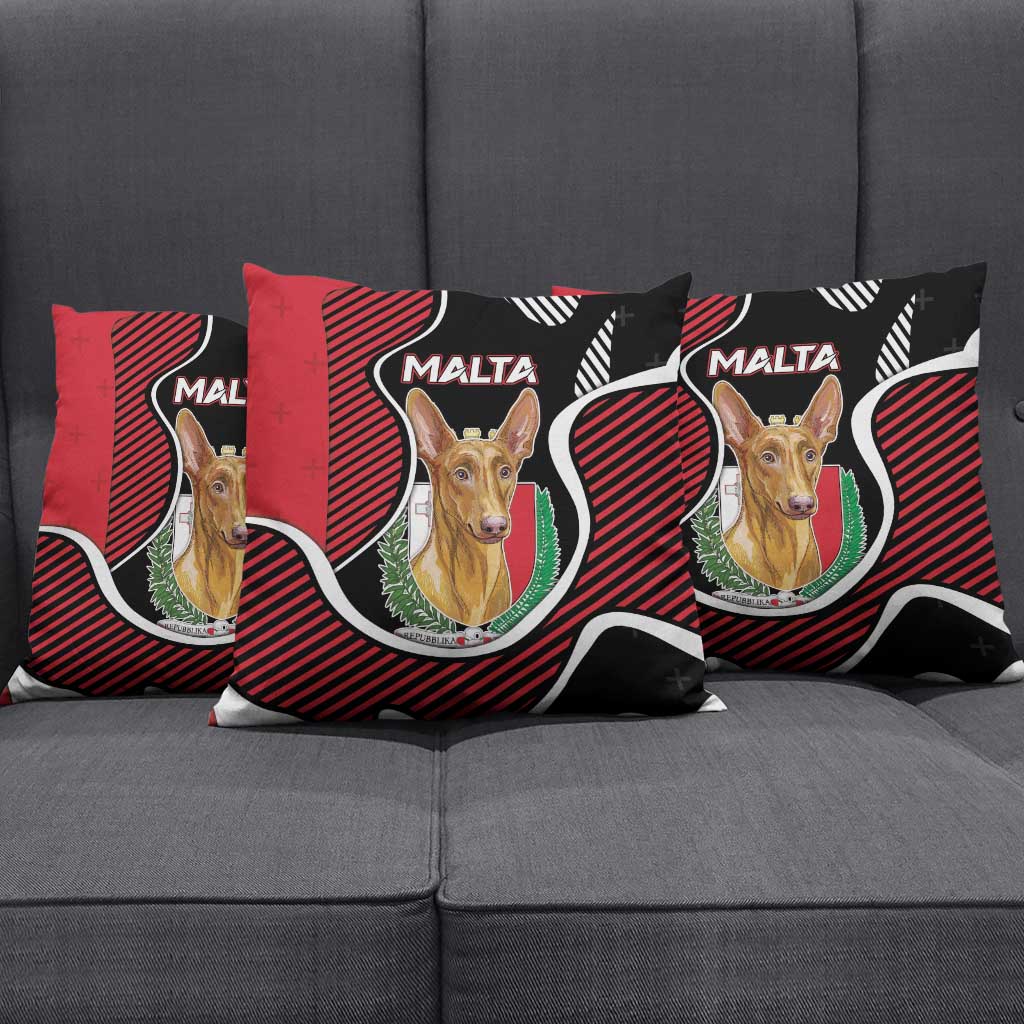 Malta Pillow Cover Pharaoh Hound In Coat Of Arms - Wonder Print Shop