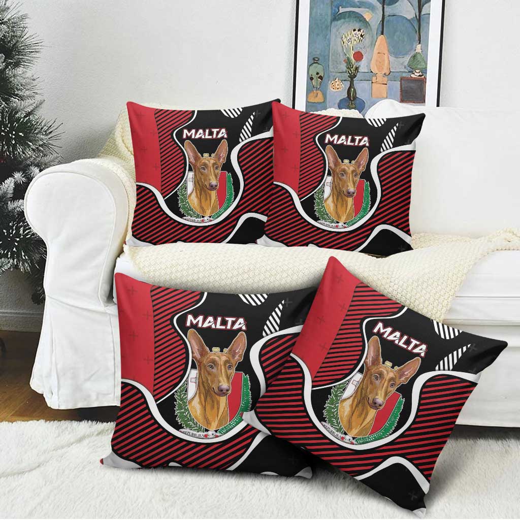Malta Pillow Cover Pharaoh Hound In Coat Of Arms - Wonder Print Shop