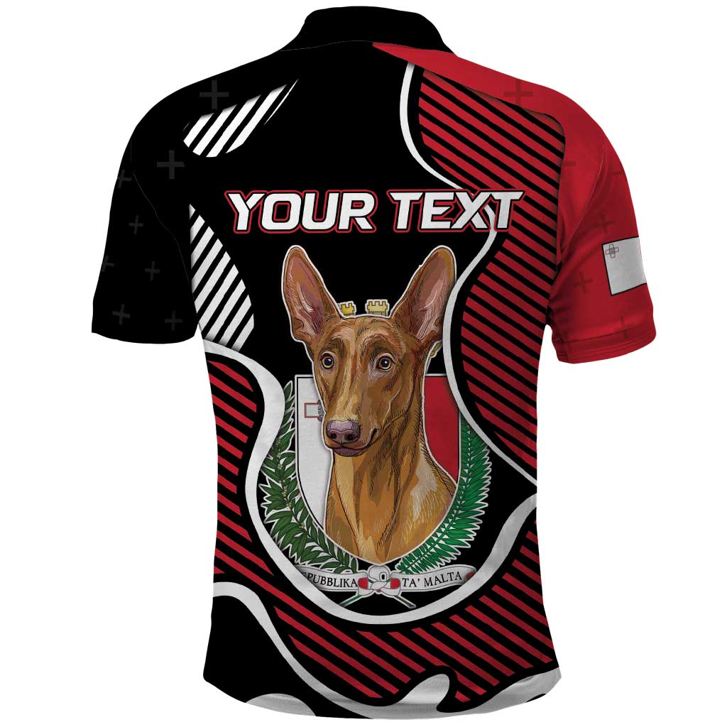Personalized Malta Polo Shirt Pharaoh Hound In Coat Of Arms - Wonder Print Shop