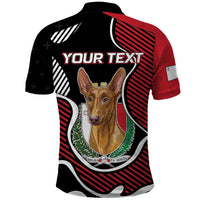 Personalized Malta Polo Shirt Pharaoh Hound In Coat Of Arms - Wonder Print Shop
