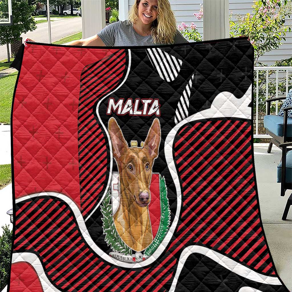 Malta Quilt Pharaoh Hound In Coat Of Arms - Wonder Print Shop