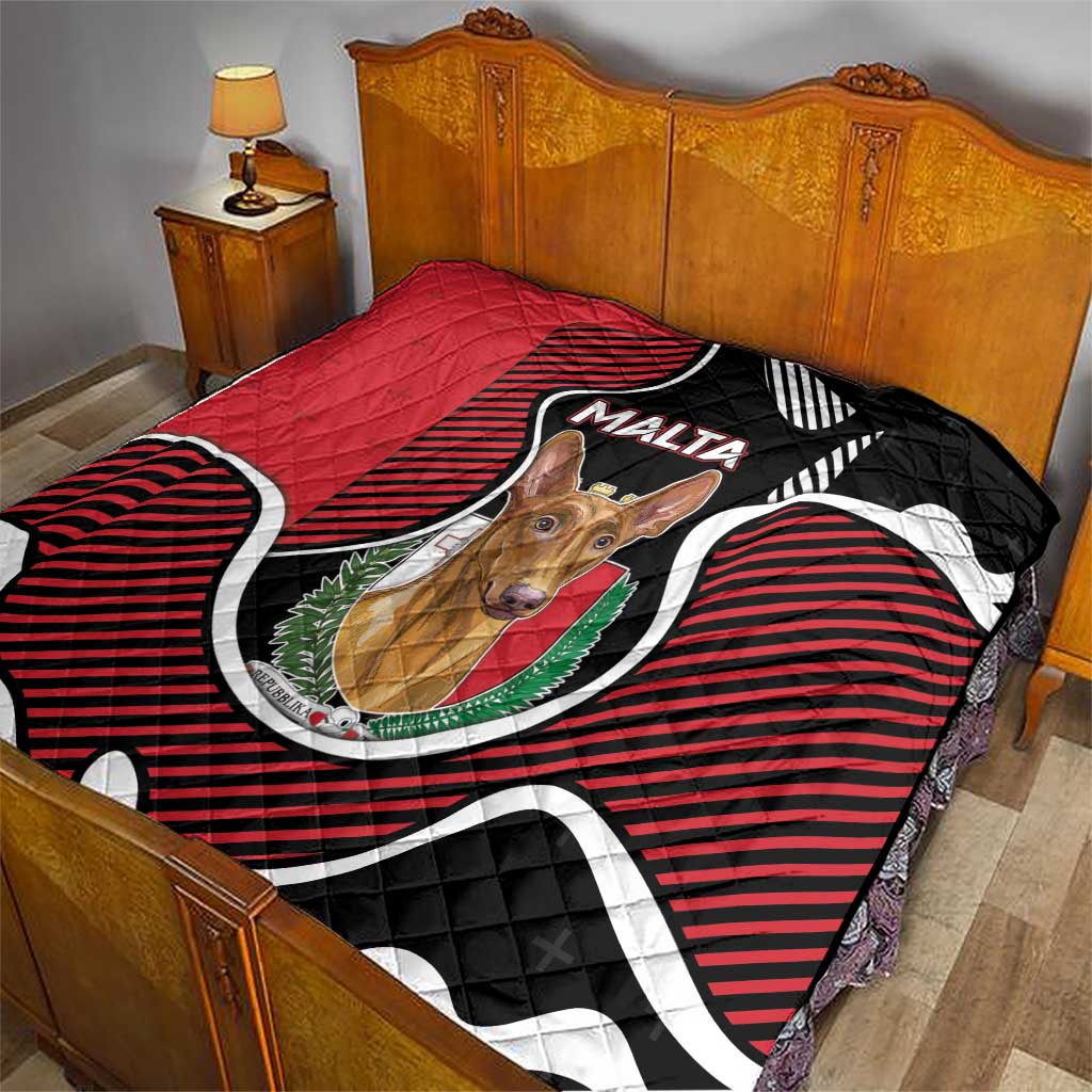 Malta Quilt Pharaoh Hound In Coat Of Arms - Wonder Print Shop