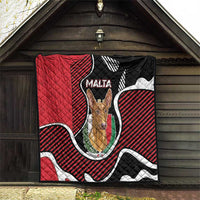 Malta Quilt Pharaoh Hound In Coat Of Arms - Wonder Print Shop