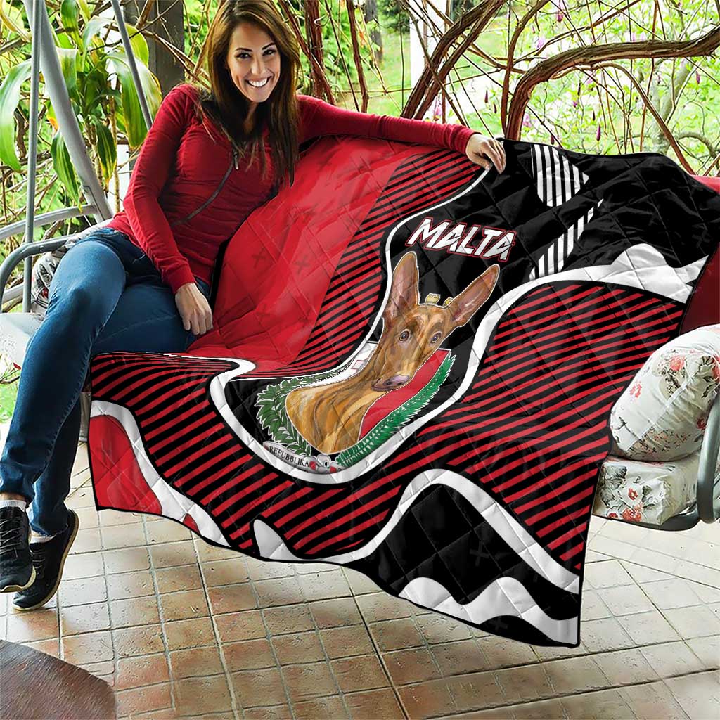 Malta Quilt Pharaoh Hound In Coat Of Arms - Wonder Print Shop