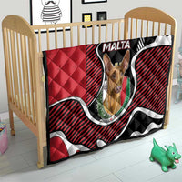 Malta Quilt Pharaoh Hound In Coat Of Arms - Wonder Print Shop