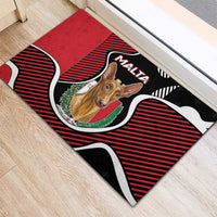 Malta Rubber Doormat Pharaoh Hound In Coat Of Arms - Wonder Print Shop