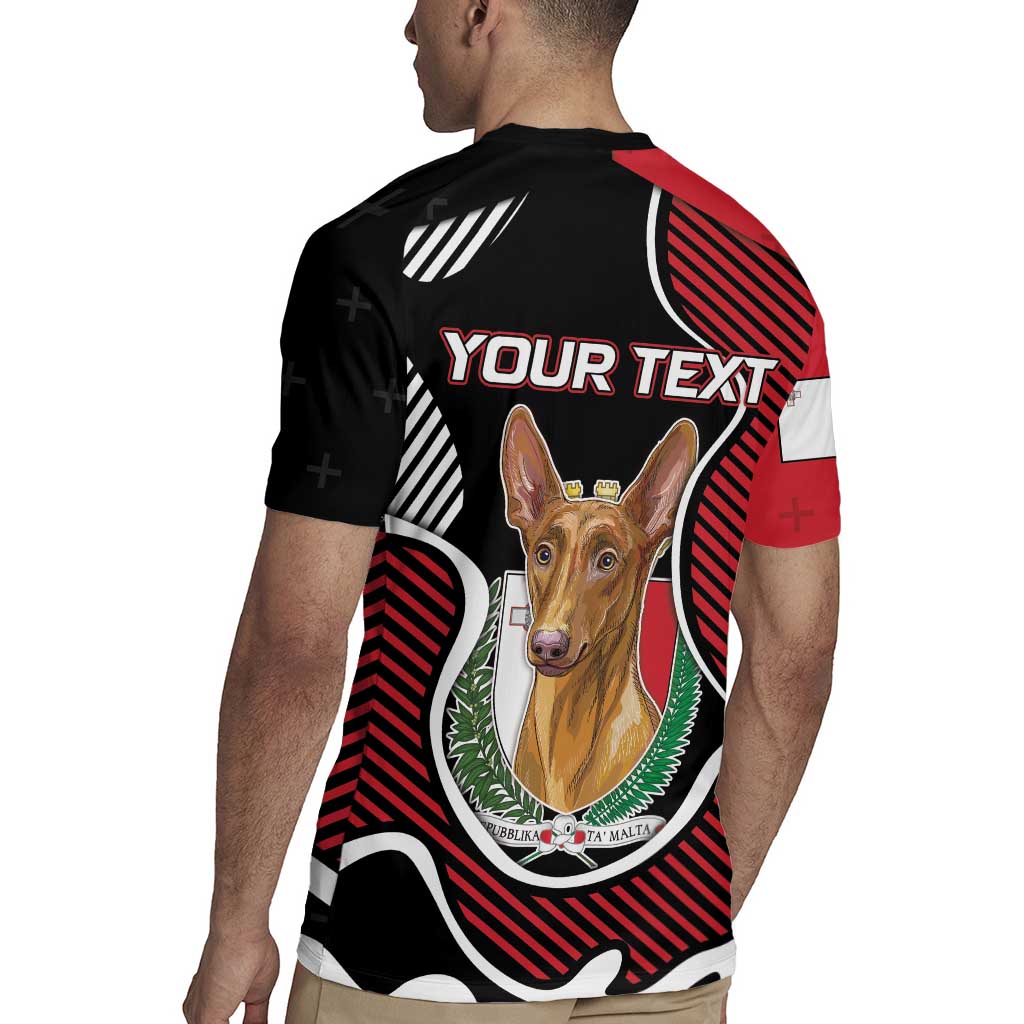 Personalized Malta Rugby Jersey Pharaoh Hound In Coat Of Arms - Wonder Print Shop