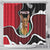 Malta Shower Curtain Pharaoh Hound In Coat Of Arms - Wonder Print Shop