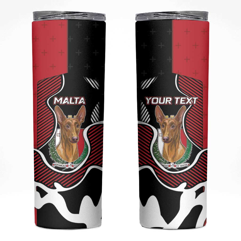 Personalized Malta Skinny Tumbler Pharaoh Hound In Coat Of Arms - Wonder Print Shop