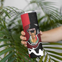 Personalized Malta Skinny Tumbler Pharaoh Hound In Coat Of Arms - Wonder Print Shop