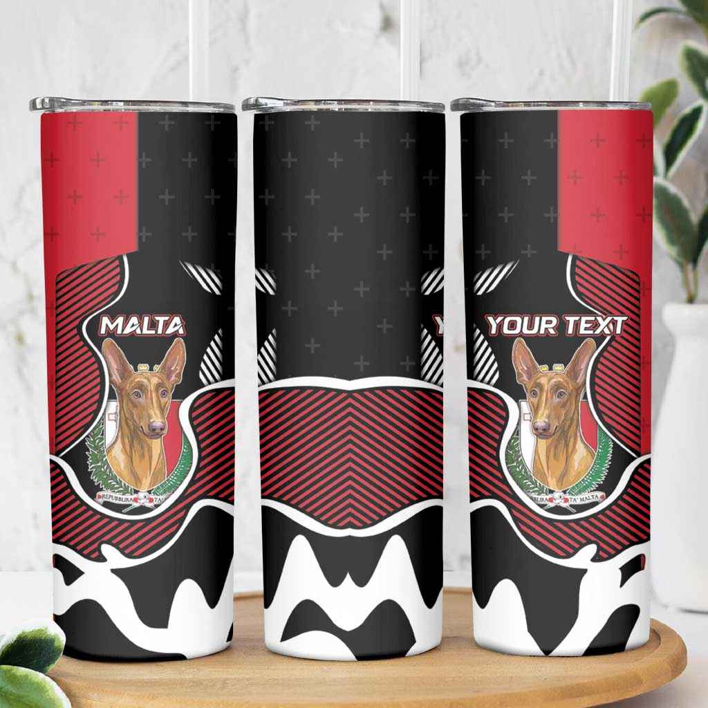 Personalized Malta Skinny Tumbler Pharaoh Hound In Coat Of Arms - Wonder Print Shop