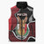 Personalized Malta Sleeveless Puffer Jacket Pharaoh Hound In Coat Of Arms - Wonder Print Shop