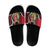 Malta Slide Sandals Pharaoh Hound In Coat Of Arms - Wonder Print Shop