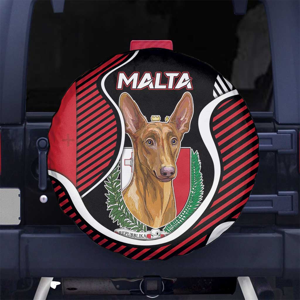 Malta Spare Tire Cover Pharaoh Hound In Coat Of Arms - Wonder Print Shop