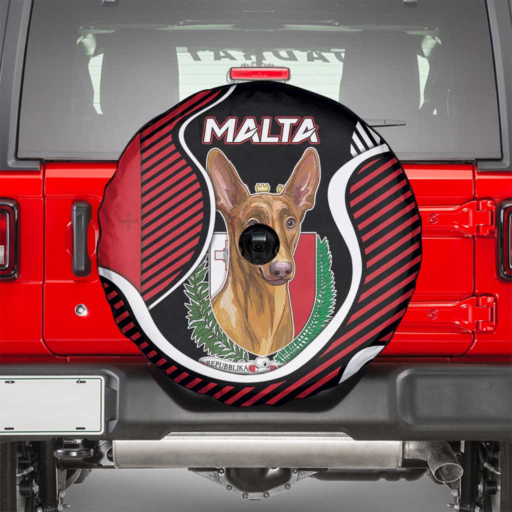 Malta Spare Tire Cover Pharaoh Hound In Coat Of Arms - Wonder Print Shop