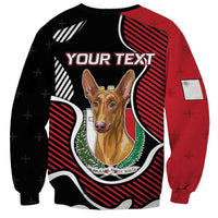 Personalized Malta Sweatshirt Pharaoh Hound In Coat Of Arms - Wonder Print Shop