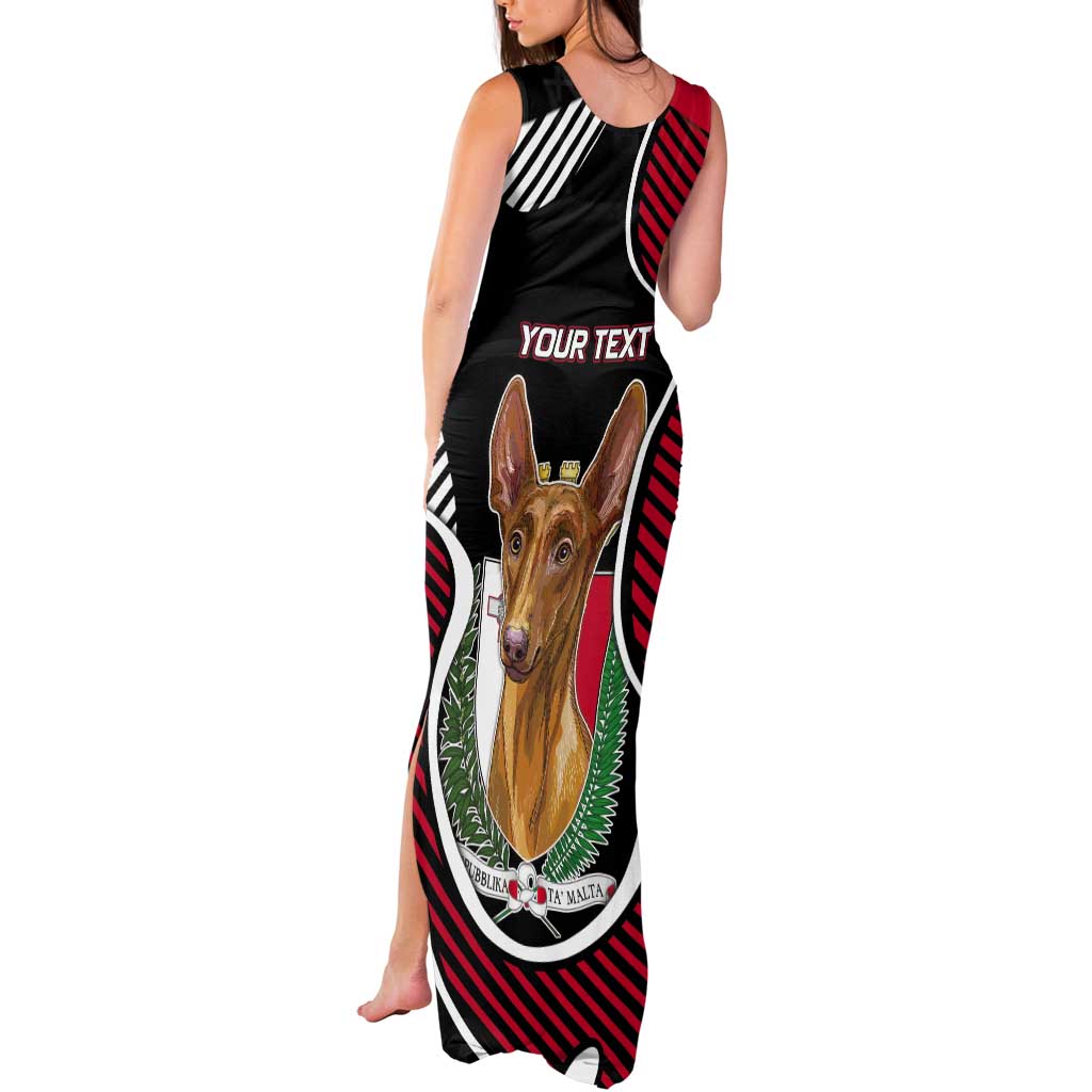 Personalized Malta Tank Maxi Dress Pharaoh Hound In Coat Of Arms - Wonder Print Shop