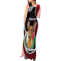 Personalized Malta Tank Maxi Dress Pharaoh Hound In Coat Of Arms - Wonder Print Shop