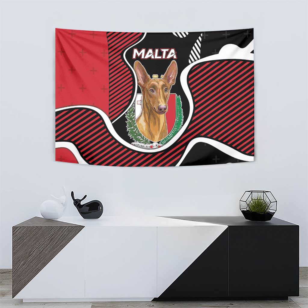 Malta Tapestry Pharaoh Hound In Coat Of Arms - Wonder Print Shop