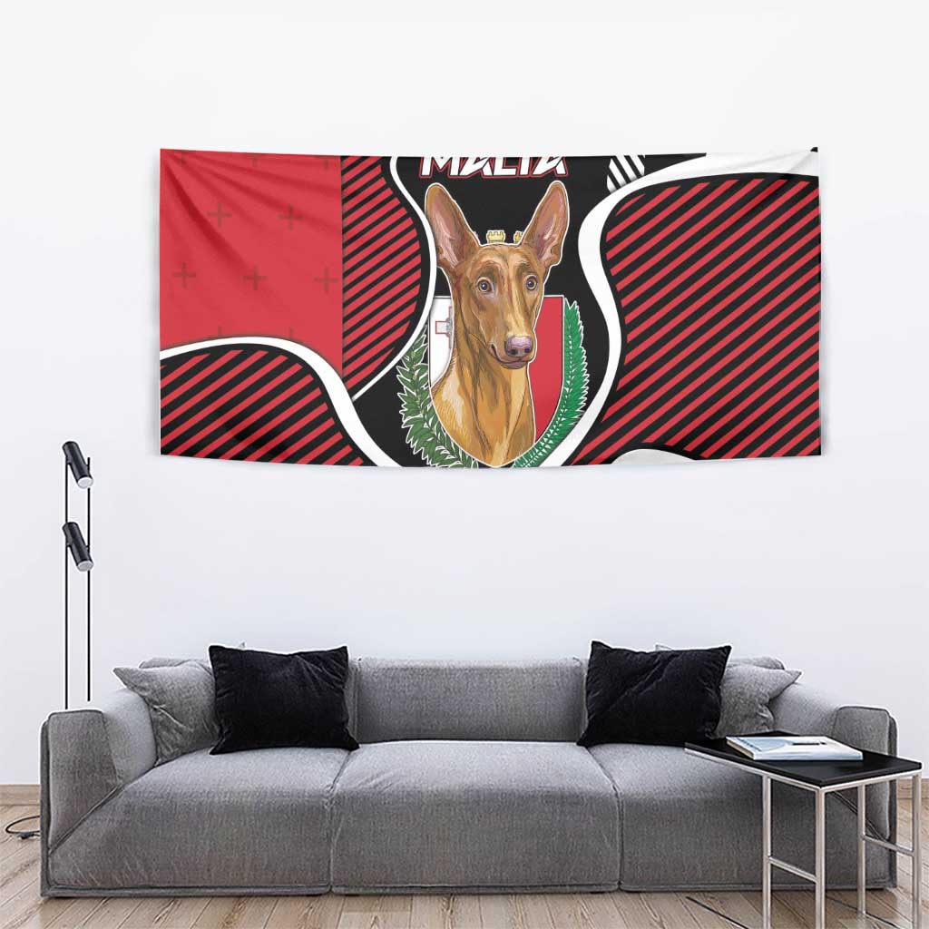 Malta Tapestry Pharaoh Hound In Coat Of Arms - Wonder Print Shop