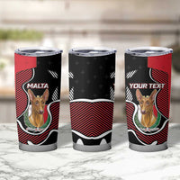 Personalized Malta Tumbler Cup Pharaoh Hound In Coat Of Arms - Wonder Print Shop