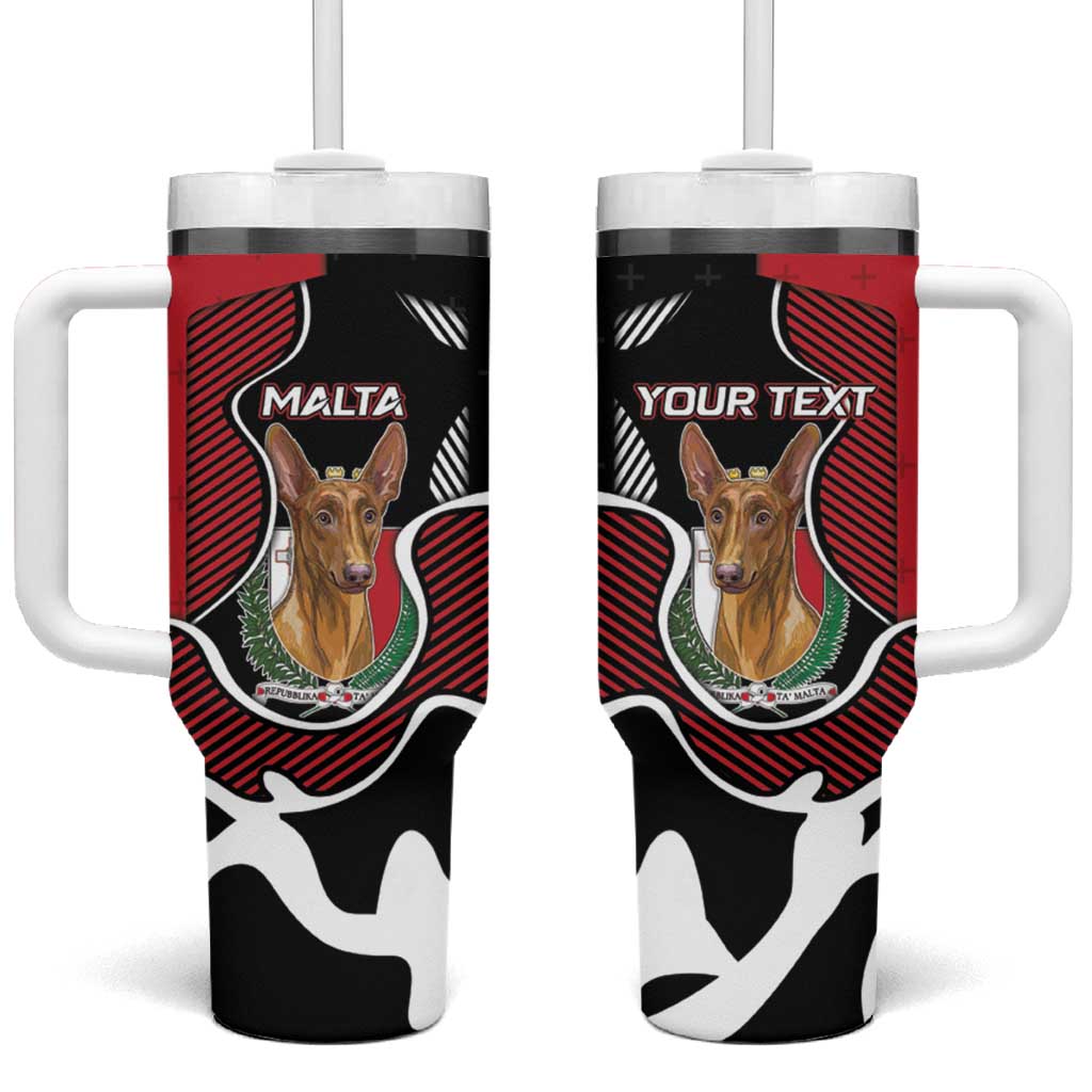 Personalized Malta Tumbler With Handle Pharaoh Hound In Coat Of Arms - Wonder Print Shop