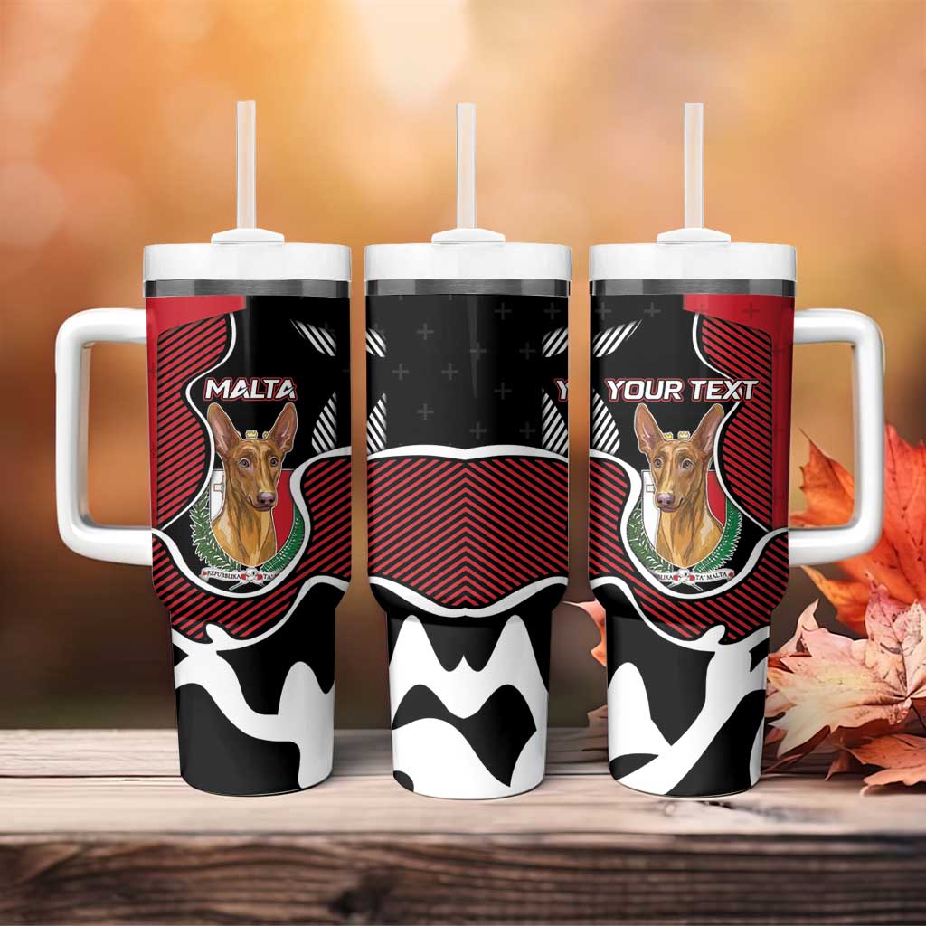 Personalized Malta Tumbler With Handle Pharaoh Hound In Coat Of Arms - Wonder Print Shop