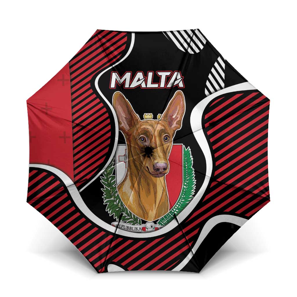 Malta Umbrella Pharaoh Hound In Coat Of Arms - Wonder Print Shop
