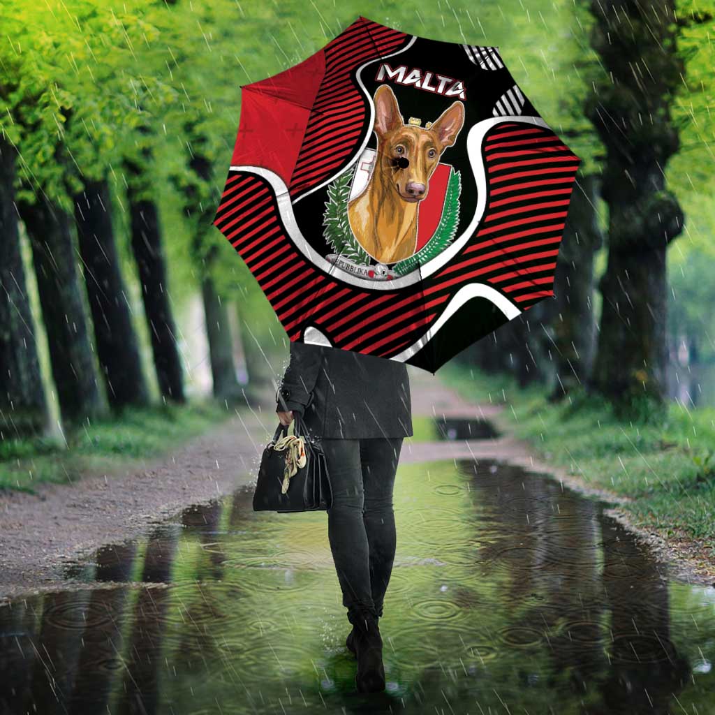 Malta Umbrella Pharaoh Hound In Coat Of Arms - Wonder Print Shop