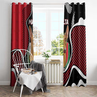 Malta Window Curtain Pharaoh Hound In Coat Of Arms - Wonder Print Shop