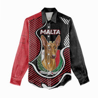 Personalized Malta Women Casual Shirt Pharaoh Hound In Coat Of Arms - Wonder Print Shop