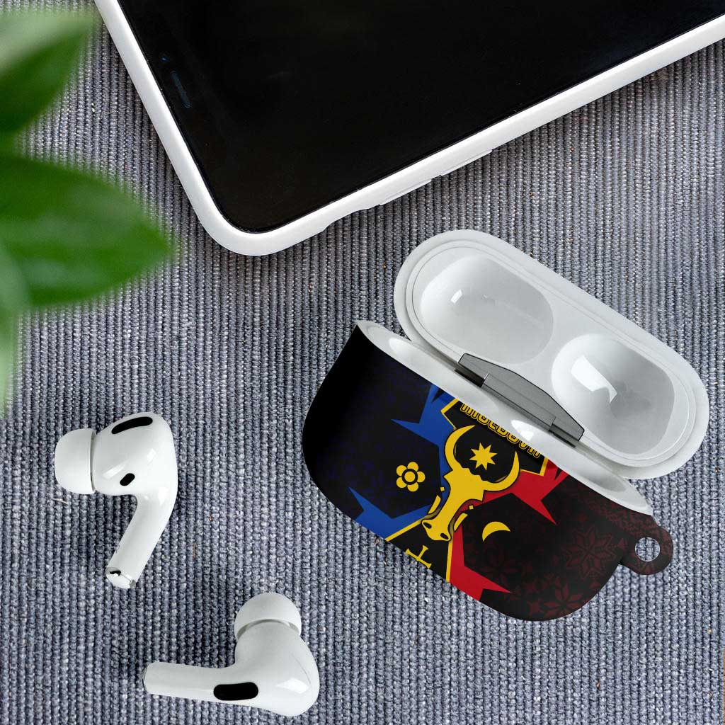 Moldova AirPods Case The Aurochs Symbol With Patterns - Wonder Print Shop