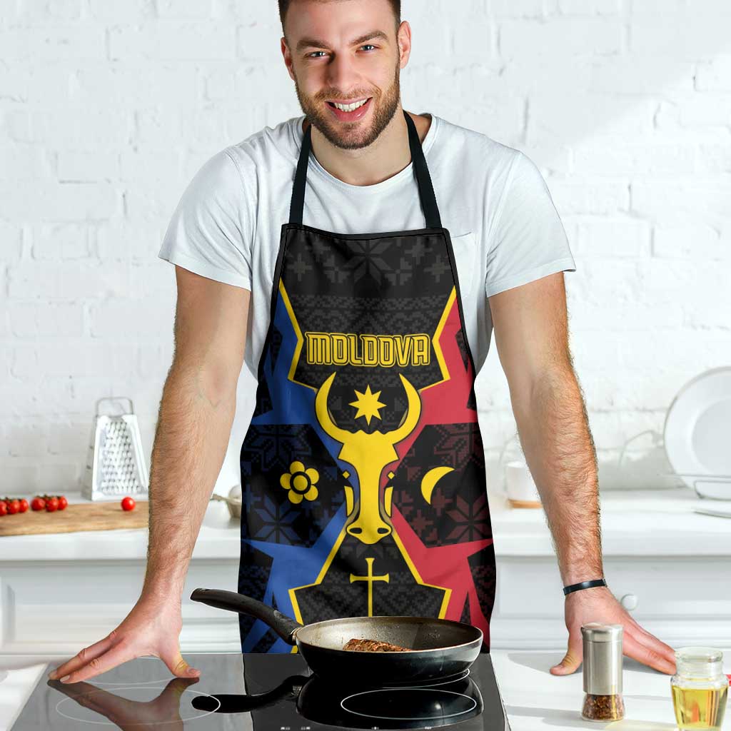 Moldova Apron The Aurochs Symbol With Patterns - Wonder Print Shop