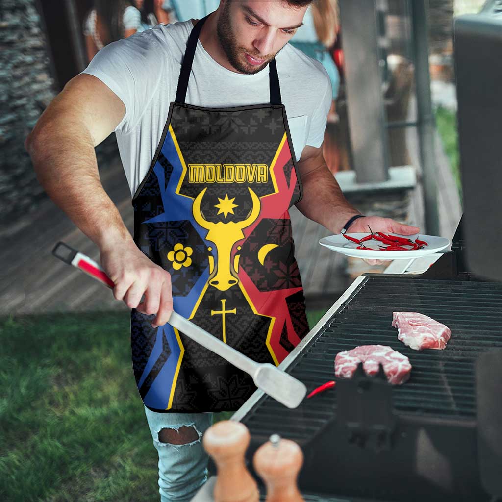 Moldova Apron The Aurochs Symbol With Patterns - Wonder Print Shop