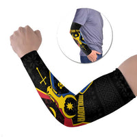 Moldova Arm Sleeves The Aurochs Symbol With Patterns - Wonder Print Shop