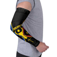 Moldova Arm Sleeves The Aurochs Symbol With Patterns - Wonder Print Shop