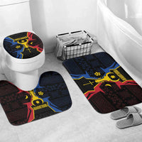 Moldova Bathroom Set The Aurochs Symbol With Patterns - Wonder Print Shop
