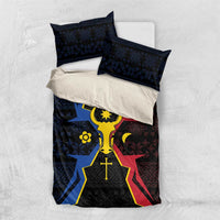 Moldova Bedding Set The Aurochs Symbol With Patterns - Wonder Print Shop