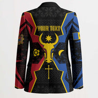 Personalized Moldova Blazer The Aurochs Symbol With Patterns - Wonder Print Shop