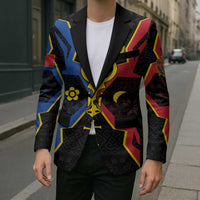 Personalized Moldova Blazer The Aurochs Symbol With Patterns - Wonder Print Shop