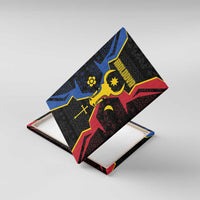 Moldova Canvas Wall Art The Aurochs Symbol With Patterns - Wonder Print Shop