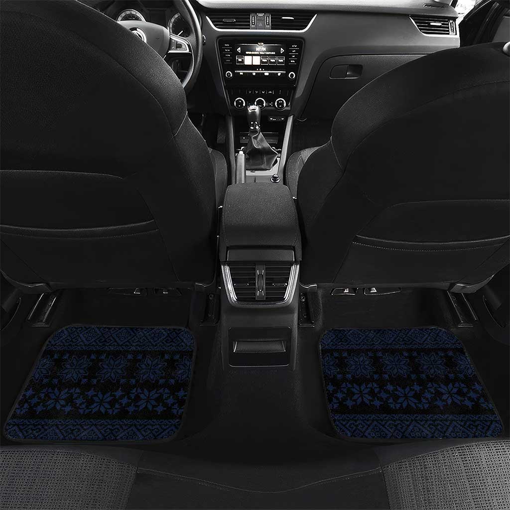 Moldova Car Mats The Aurochs Symbol With Patterns - Wonder Print Shop