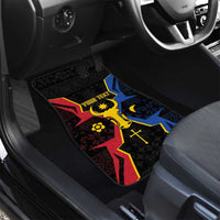 Moldova Car Mats The Aurochs Symbol With Patterns - Wonder Print Shop