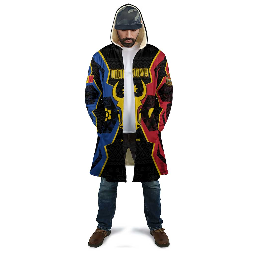 Personalized Moldova Cloak The Aurochs Symbol With Patterns - Wonder Print Shop