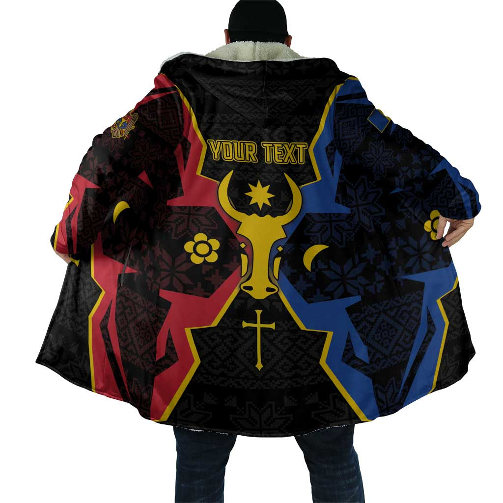 Personalized Moldova Cloak The Aurochs Symbol With Patterns - Wonder Print Shop