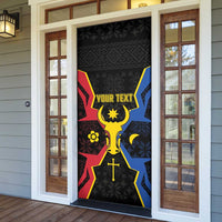 Moldova Door Cover The Aurochs Symbol With Patterns - Wonder Print Shop
