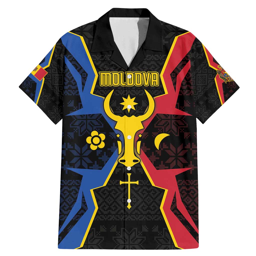 Personalized Moldova Family Matching Mermaid Dress and Hawaiian Shirt The Aurochs Symbol With Patterns - Wonder Print Shop